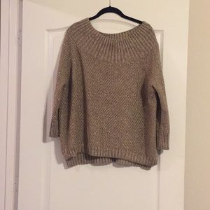 Gold Off the shoulders sweater